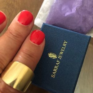 Sz 9.5 14K Cigar Band Ring